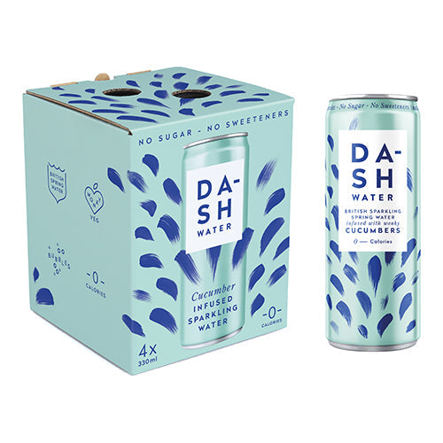 Dash Water Cucumber Multipack (4 x 330ml) [WHOLE CASE]