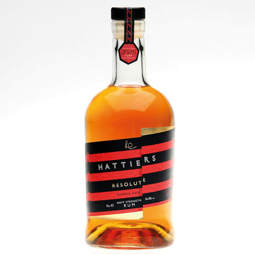 Hattiers Resolute Blended Aged Navy Strength Rum 70cl [WHOLE CASE] by Hattiers Rum - The Pop Up Deli