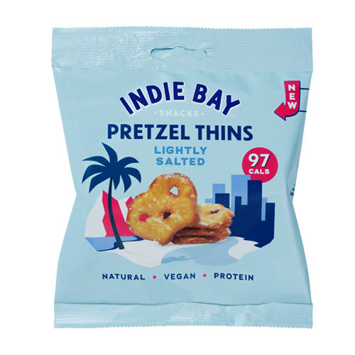 Indie Bay Snacks Pretzel Thins Lightly Salted 24g [WHOLE CASE] by Indie Bay Snacks - The Pop Up Deli