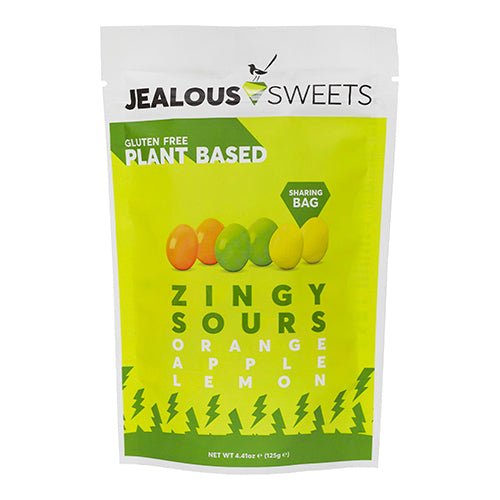 Jealous Sweets Zingy Sours Share Bag 125g [WHOLE CASE] by Jealous Sweets - The Pop Up Deli