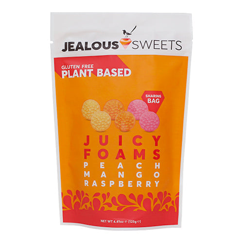 Jealous Sweets Juicy Foams Share Bag 125g [WHOLE CASE] by Jealous Sweets - The Pop Up Deli