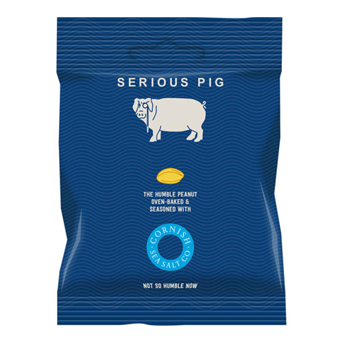 Serious Pig Peanuts 'Cornish Sea Salted' 40g [WHOLE CASE] by Serious Pig - The Pop Up Deli