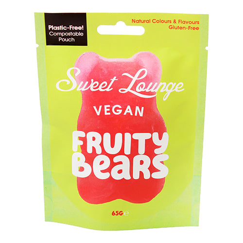 Sweet Lounge Vegan Fruity Bears Pouch 65g [WHOLE CASE] by Sweet Lounge - The Pop Up Deli