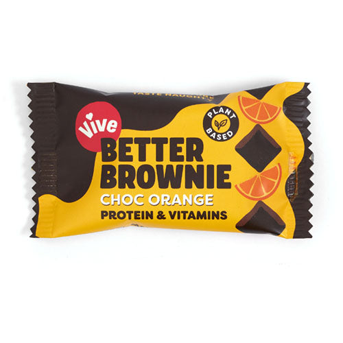 Vive Better Brownie, Chocolate Orange 35g [WHOLE CASE] by Vive - The Pop Up Deli
