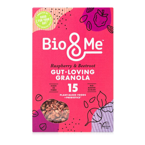 Bio&Me Raspberry + Beetroot Gut-Loving Granola 360g [WHOLE CASE] by Bio&Me - The Pop Up Deli