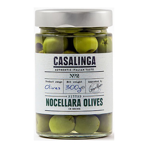 Casalinga Pitted Nocellara Olives 300g [WHOLE CASE] by CASALINGA - The Pop Up Deli