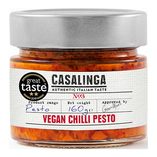 Casalinga Vegan Chilli Pesto 160g [WHOLE CASE] by CASALINGA - The Pop Up Deli