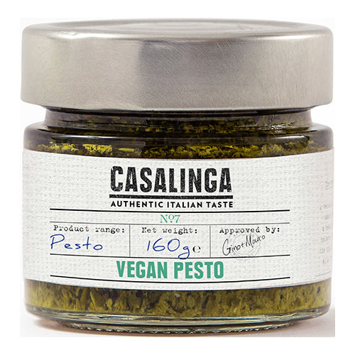 Casalinga Vegan Basil Pesto 160g [WHOLE CASE] by CASALINGA - The Pop Up Deli