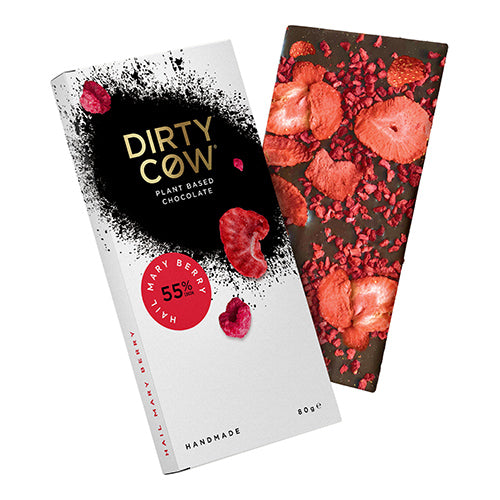 Dirty Cow Chocolate Hail Mary Berry 80g [WHOLE CASE] by Dirty Cow Chocolate - The Pop Up Deli