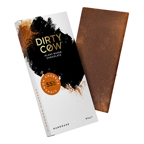 Dirty Cow Chocolate Cinnamon Churros 80g [WHOLE CASE] by Dirty Cow Chocolate - The Pop Up Deli