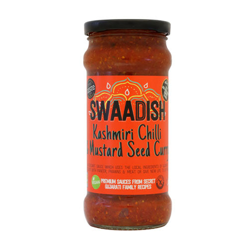 Swaadish Kashmiri Chilli & Mustard Seed Curry Sauce 350g [WHOLE CASE] by Swaadish Curry Sauce - The Pop Up Deli