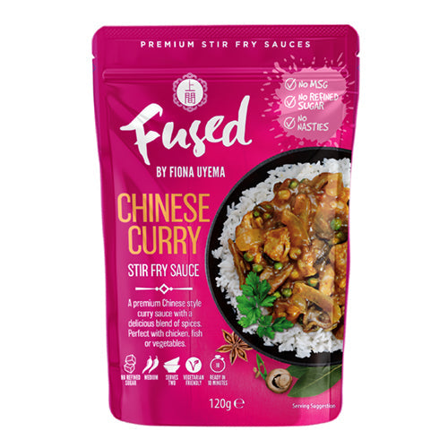Fused Chinese Curry Stir Fry Sauce 120g [WHOLE CASE] by Fused by Fiona Uyema - The Pop Up Deli
