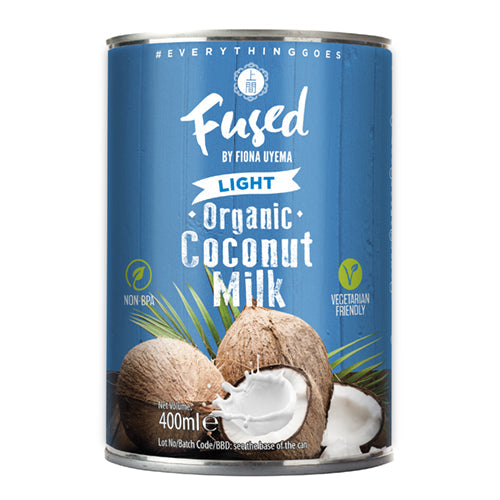 Fused Organic Light Coconut Milk 400ml [WHOLE CASE] by Fused by Fiona Uyema - The Pop Up Deli