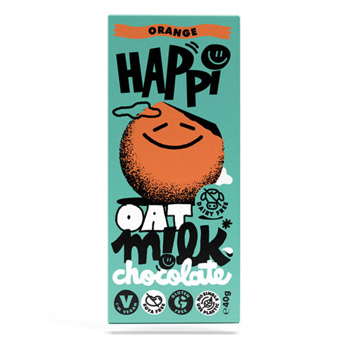 HAPPI Orange Oat M!Lk Chocolate 40g [WHOLE CASE] by HAPPI - The Pop Up Deli