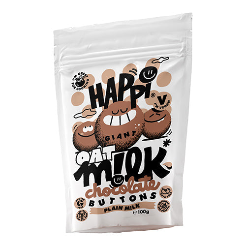 HAPPI Plain Milk Chocolate Buttons 100g [WHOLE CASE] by HAPPI - The Pop Up Deli