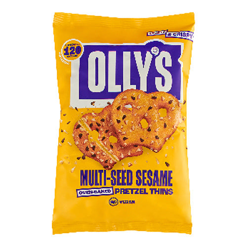 Olly's Pretzel Thins - Multiseed Sesame 140g [WHOLE CASE]