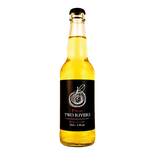 Pilton Two Rivers – Crisp Dry Somerset Cider 330ml  [WHOLE CASE]