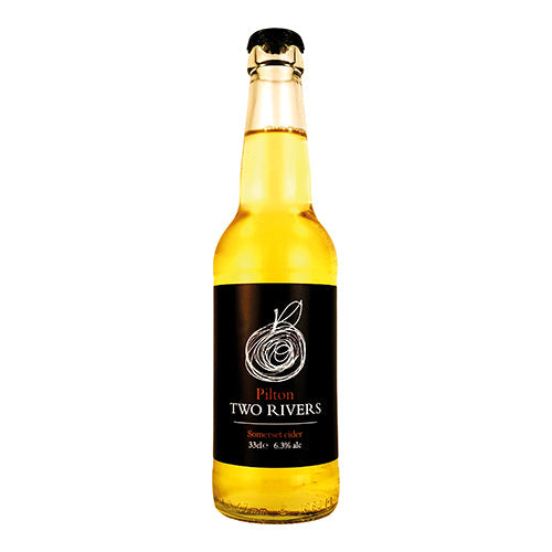 Pilton Two Rivers – Crisp Dry Somerset Cider 330ml [WHOLE CASE]