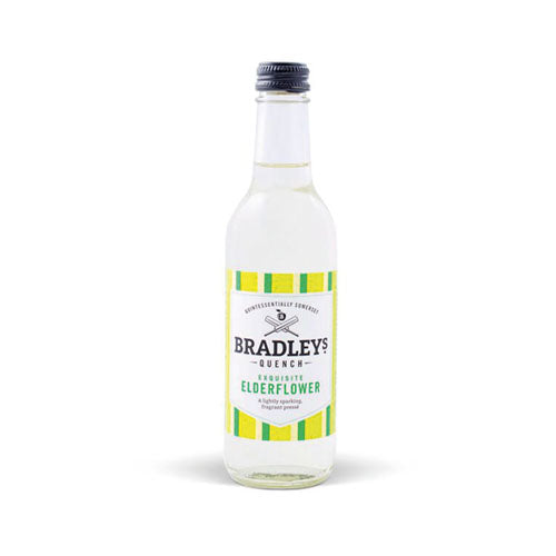 Bradleys Quench Sparkling Elderflower 330ml  [WHOLE CASE]