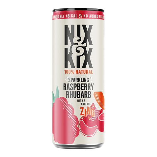 NIX&KIX Raspberry Rhubarb 250ml Can  [WHOLE CASE]