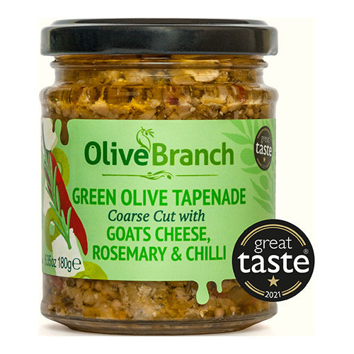 Olive Branch Tapenade Goats Cheese, Rosemary & Chilli [WHOLE CASE] by Olive Branch - The Pop Up Deli