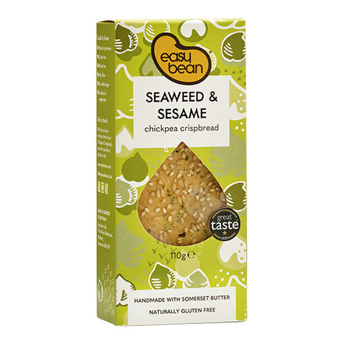 Easy Bean Seaweed & Sesame Chickpea Crispbread 110g [WHOLE CASE]
