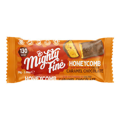Mighty Fine Chocolate Salted Caramel Honeycomb 30g Bar [WHOLE CASE] by Mighty Fine - The Pop Up Deli