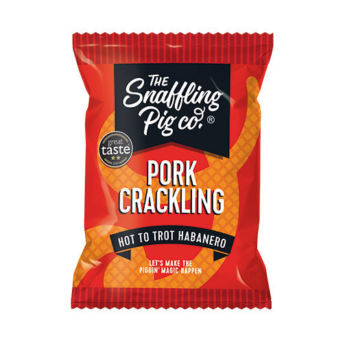 Snaffling Pig Habanero Pork Crackling Packets 45g [WHOLE CASE] by Snaffling Pig - The Pop Up Deli