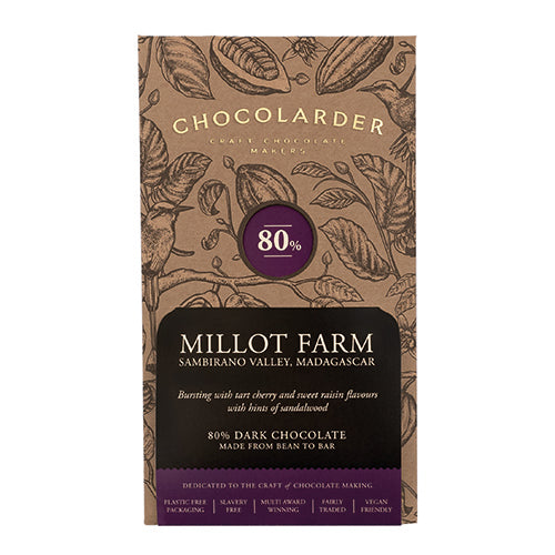 Chocolarder Millot Farm 80% Dark [WHOLE CASE] by Chocolarder - The Pop Up Deli