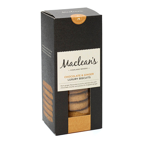 Macleans Chocolate & Ginger Luxury Biscuits [WHOLE CASE] by Macleans Highland Bakery - The Pop Up Deli