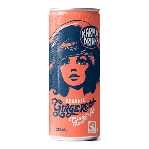 Karma Gingerella Ginger Ale Can 250ml [WHOLE CASE] by Karma Drinks - The Pop Up Deli