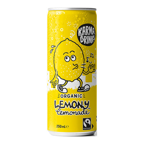Karma Lemony Lemonade Can 250ml [WHOLE CASE] by Karma Drinks - The Pop Up Deli