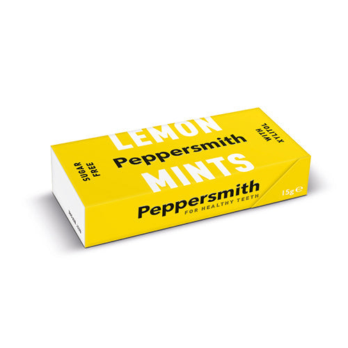 Peppersmith 100% Xylitol Lemon Mints 15g [WHOLE CASE] by Peppersmith - The Pop Up Deli