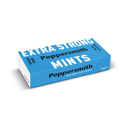 Peppersmith 100% Xylitol Extra Strong Mints 15g [WHOLE CASE] by Peppersmith - The Pop Up Deli