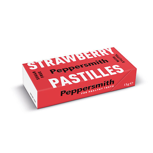 Peppersmith 100% Xylitol Strawberry Pastilles 15g [WHOLE CASE] by Peppersmith - The Pop Up Deli