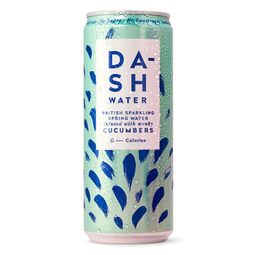 Dash Water Sparkling Cucumber 330ml Can [WHOLE CASE]