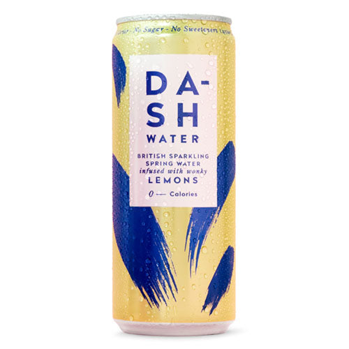 Dash Water Sparkling Lemon 330ml Can [WHOLE CASE] by Dash Water - The Pop Up Deli