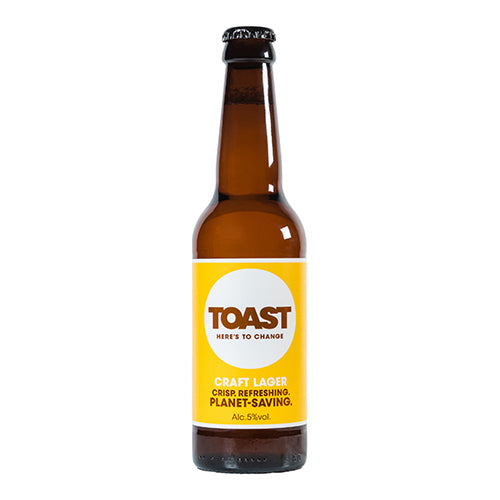 Toast Ale Craft Lager Bottle - 5.0% 330ml [WHOLE CASE] by Toast Ale - The Pop Up Deli