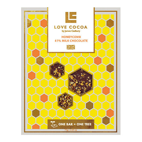 Love cocoa - Honeycomb & Honey Milk 75g [WHOLE CASE] by Love Cocoa - The Pop Up Deli