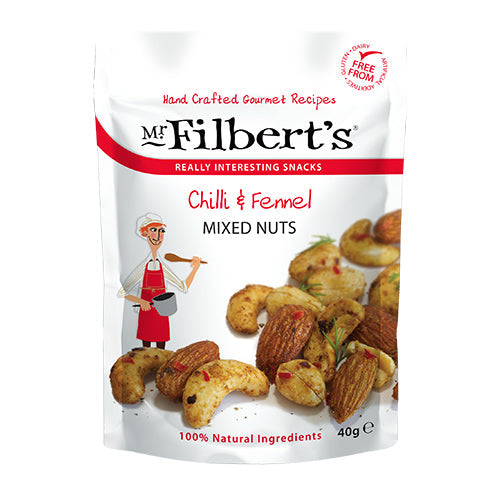 Mr Filberts Chilli & Fennel Mixed Nuts [WHOLE CASE] by Mr Filberts - The Pop Up Deli