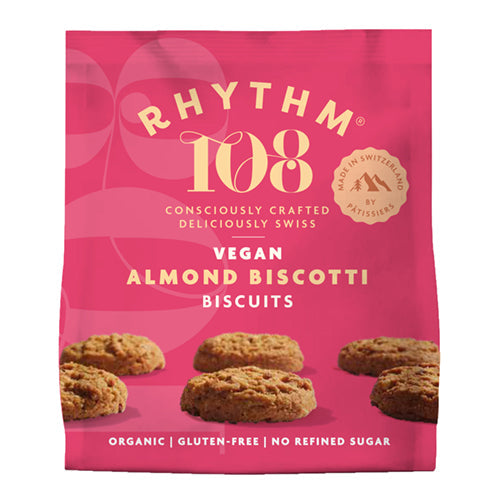 RHYTHM108 Organic Tea Biscuit - Almond Biscotti Sharing Bag [WHOLE CASE] by RHYTHM108 - The Pop Up Deli