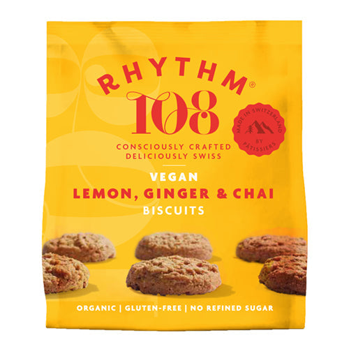 RHYTHM108 Organic Tea Biscuit - Lemon Chia Sharing Bag [WHOLE CASE] by RHYTHM108 - The Pop Up Deli