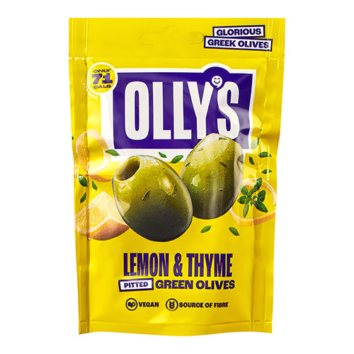 Olly's Olives The Hippie - Lemon & Thyme Green Olives 50g [WHOLE CASE]