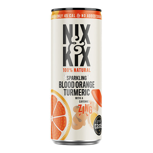 NIX&KIX Blood Orange & Turmeric 250ml Can [WHOLE CASE] by NIX&KIX - The Pop Up Deli