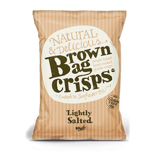 Brown Bag Crisps Lightly Salted 40g [WHOLE CASE] by Brown Bag - The Pop Up Deli