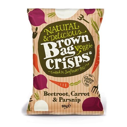 Brown Bag Crisps Veggie Crisps 40g [WHOLE CASE] by Brown Bag - The Pop Up Deli