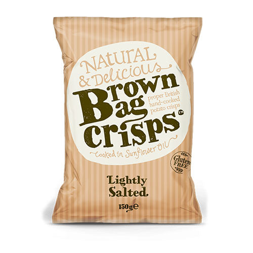 Brown Bag Crisps Lightly Salted 150g [WHOLE CASE] by Brown Bag - The Pop Up Deli