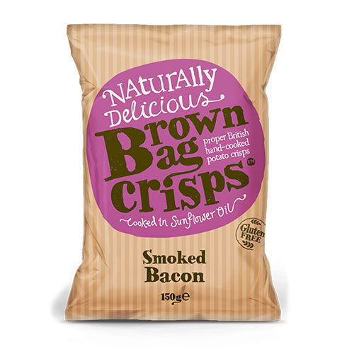 Brown Bag Crisps Smoked Bacon 150g [WHOLE CASE] by Brown Bag - The Pop Up Deli
