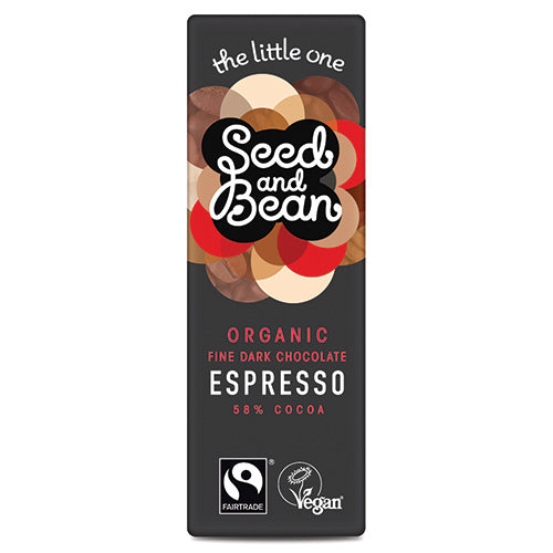 Seed&Bean Dark 58% Expresso 25g Mini Bar [WHOLE CASE] by Seed&Bean Organic - The Pop Up Deli