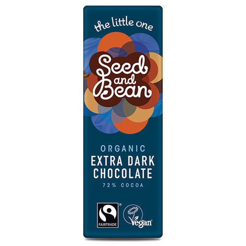 Seed&Bean Dark 72% 25g Mini Bar [WHOLE CASE] by Seed&Bean Organic - The Pop Up Deli